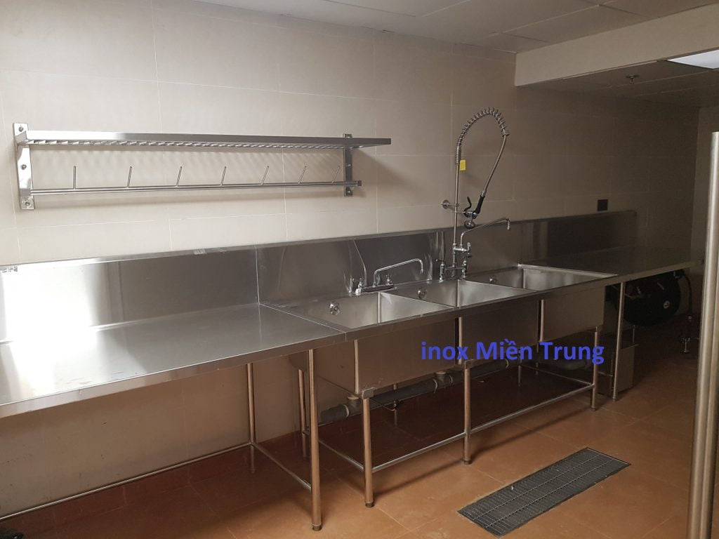 Chậu rửa inox công nghiệp bằng inox cao cấp