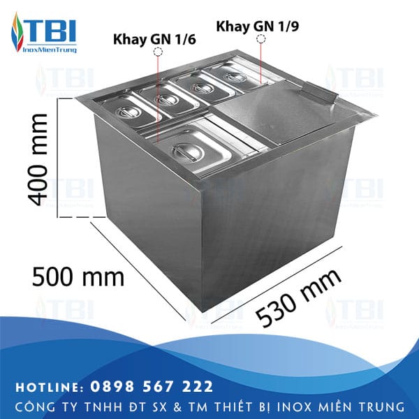 Thung-chua-da-inox-co-khay-topping-tbi-31-inoxmientrung