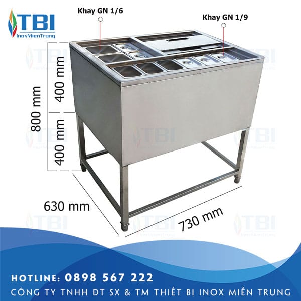 Thung-da-inox-co-chan-kem-khay-topping-tbi-28-inoxmientrung