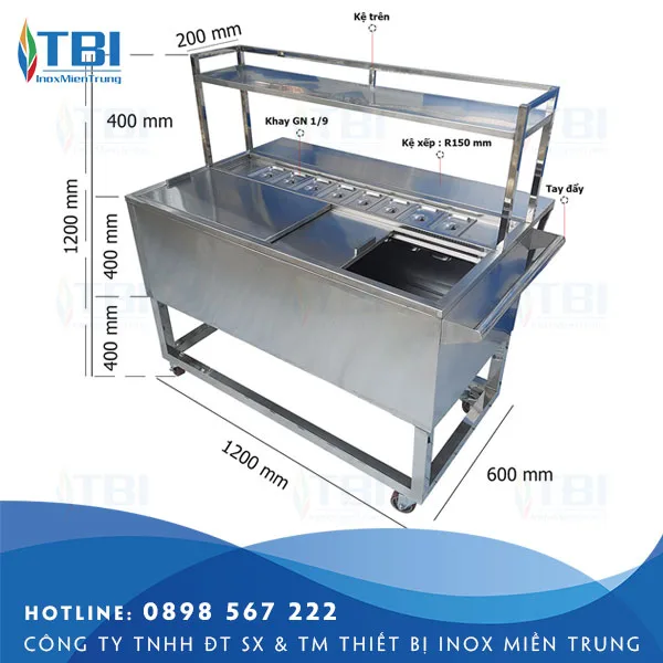 Thung-da-inox-co-chan-kem-khay-topping-va-ke-inox-tbi-30-inoxmientrung