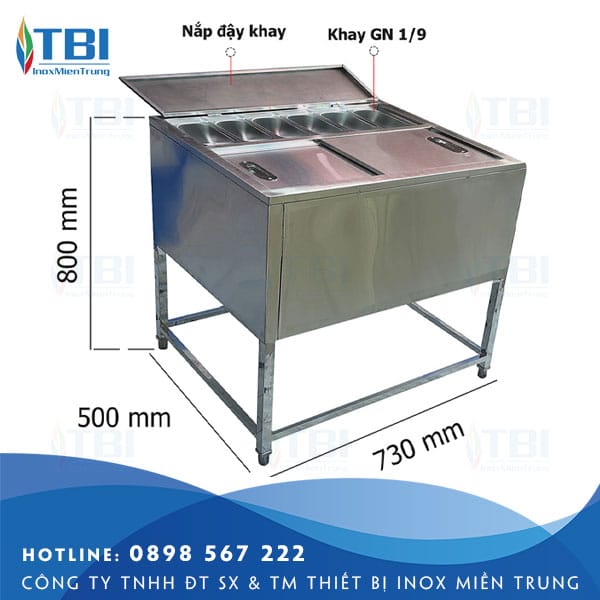 Thung-da-inox-co-khung-chan-kem-6-khay-topping-tbi-36-inoxmientrung